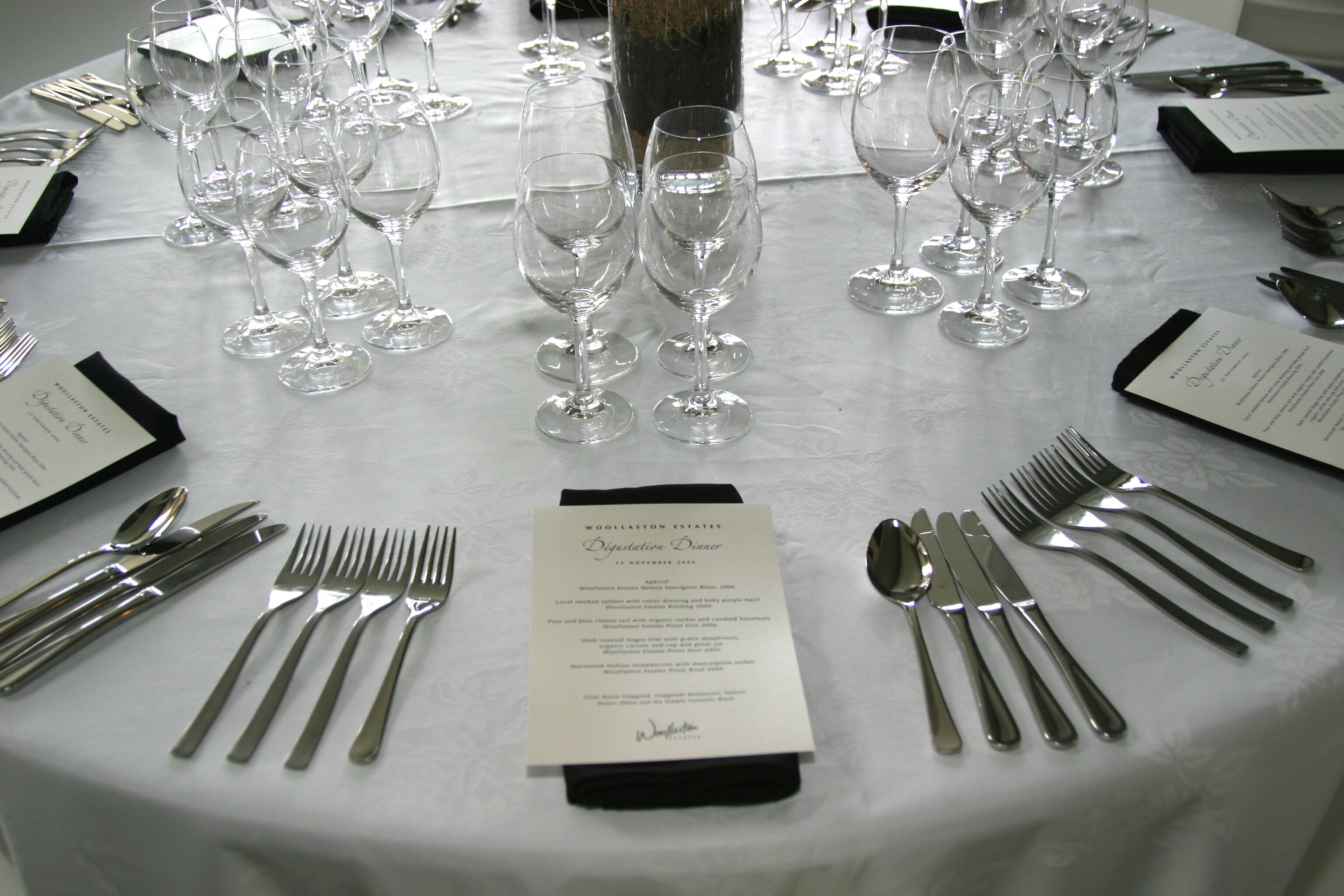 Customise Place Setting For Each Event